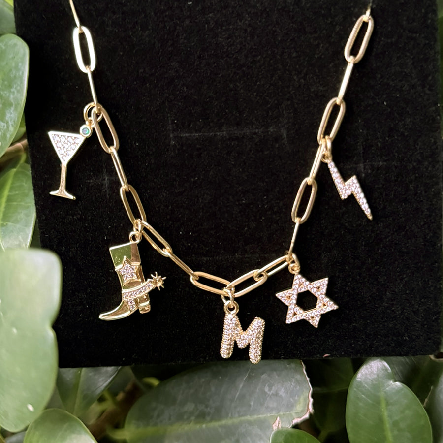 The Amy - 5 Charm Necklace