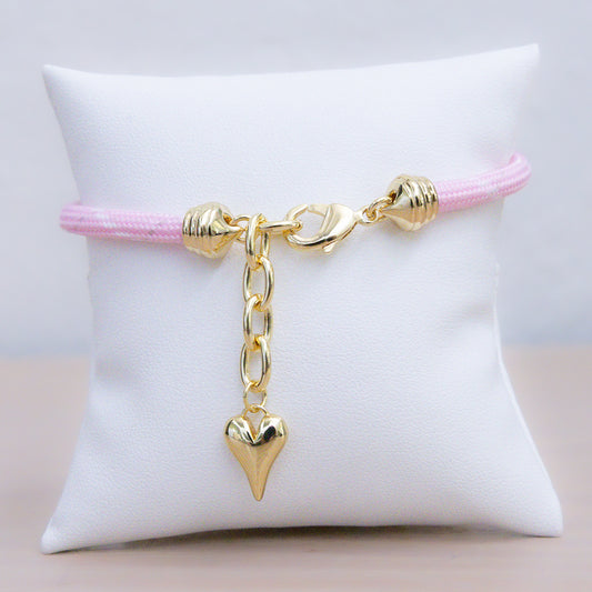 Power of Pink Heart Bracelet