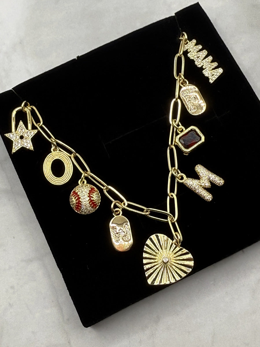 The Lauren - 9 Charm Necklace