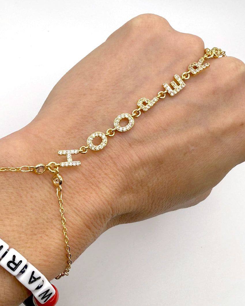The Jenny Pavé | Custom Hand Chain