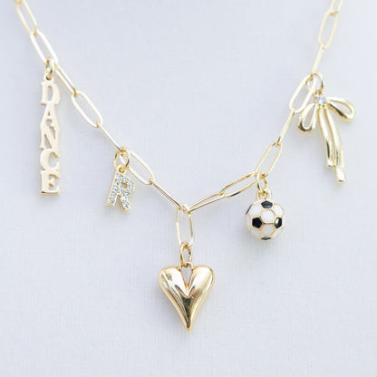 The Layla - Child/Teen 5 Charm Necklace