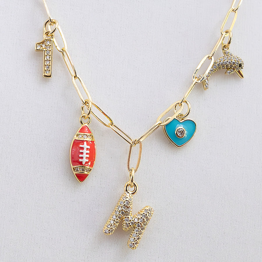 The Layla - Child/Teen 5 Charm Necklace