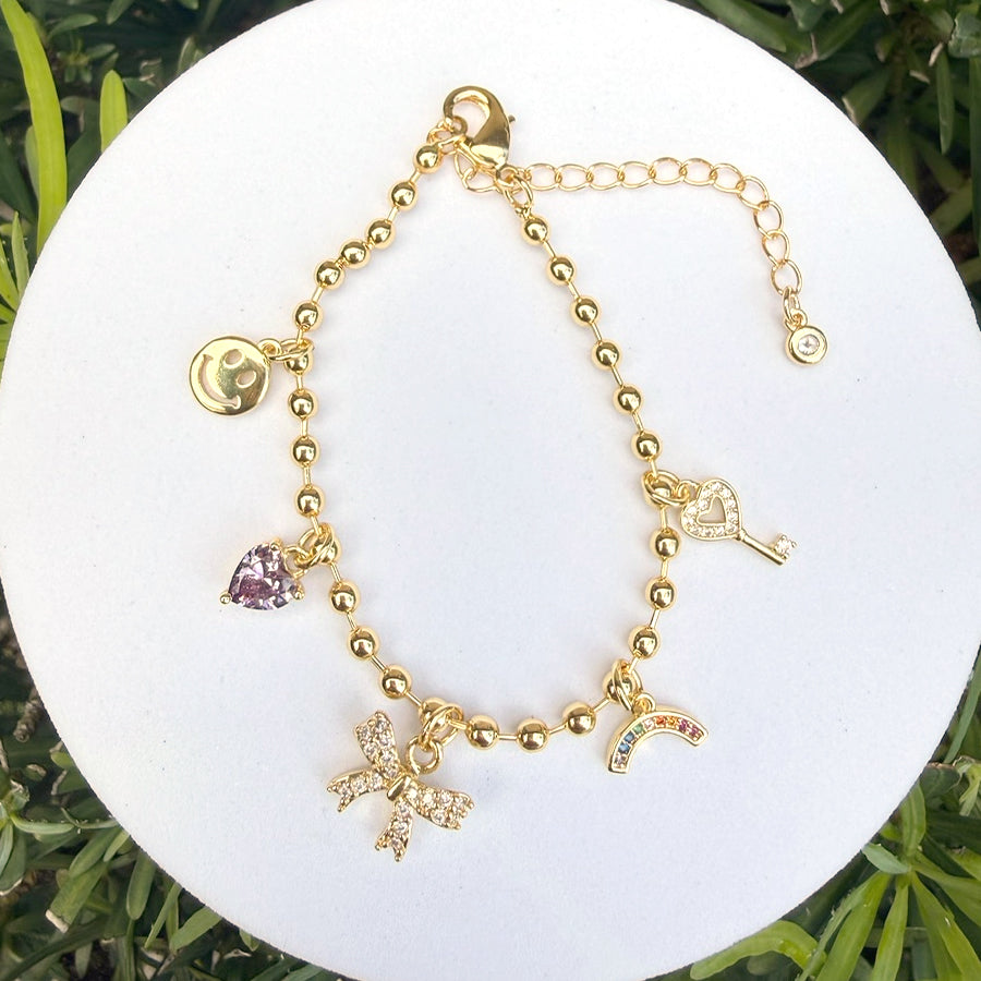 The Addi - 5 Charm Bracelet