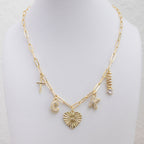 The Amy - 5 Charm Necklace