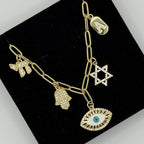 The Amy - 5 Charm Necklace