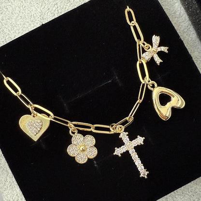 The Amy - 5 Charm Necklace