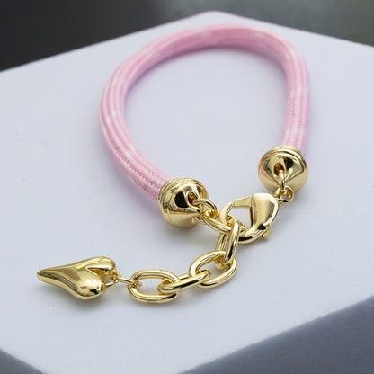 Power of Pink Heart Bracelet