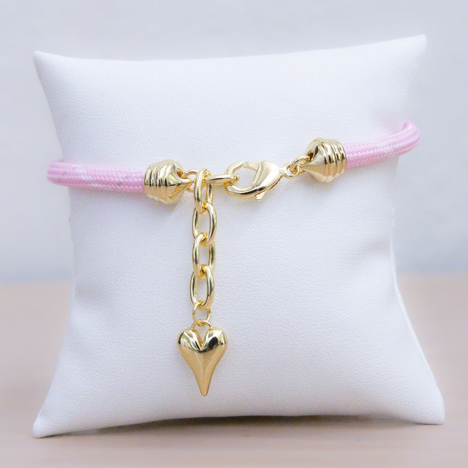 Power of Pink Heart Bracelet