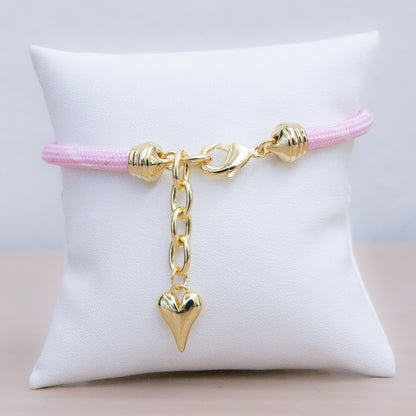 Power of Pink Heart Bracelet