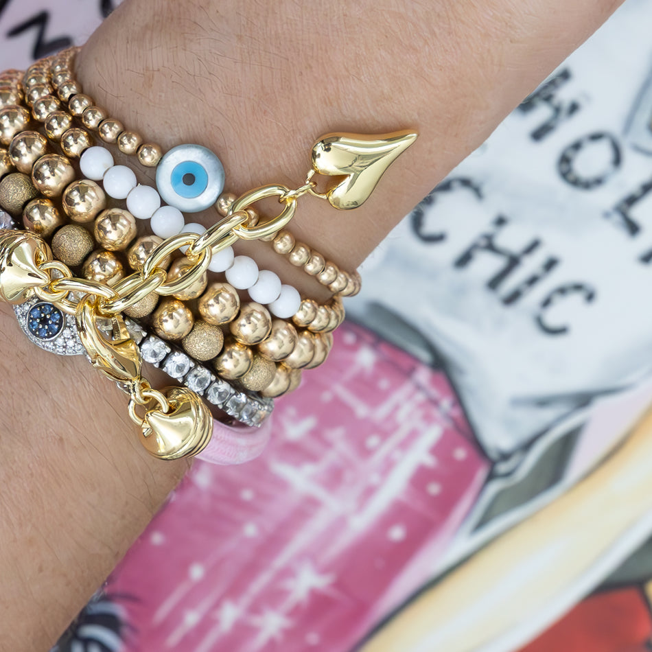 Power of Pink Heart Bracelet