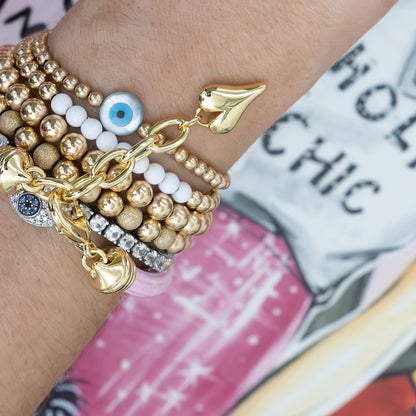 Power of Pink Heart Bracelet