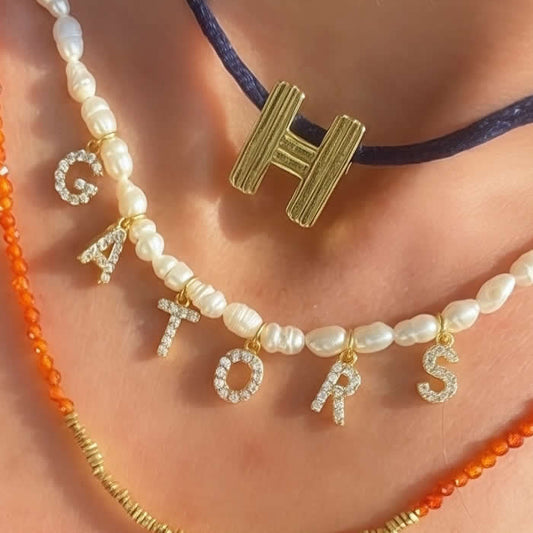 Pearl Name Necklace (7 Letters)