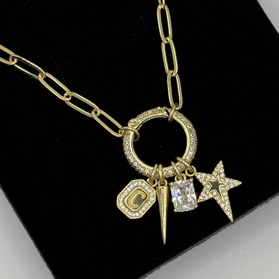 Charm Holder - Pavé Circle