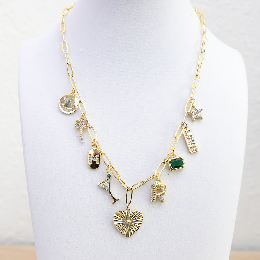 The Lauren - 9 Charm Necklace