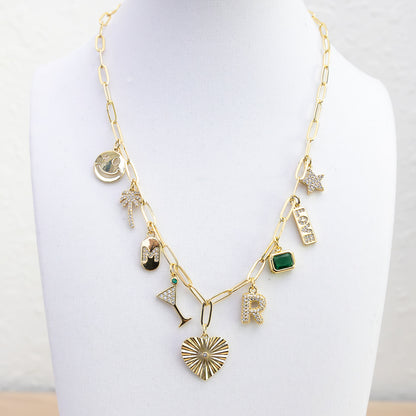 The Lauren - 9 Charm Necklace