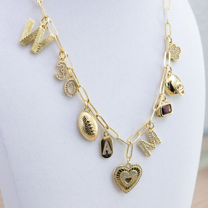 The Lauren - 9 Charm Necklace