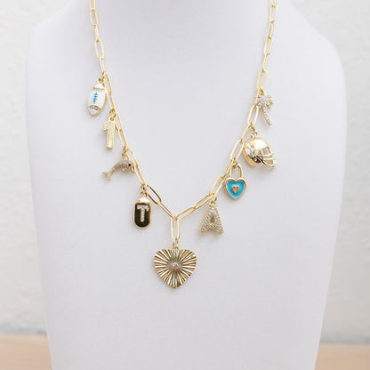 The Lauren - 9 Charm Necklace