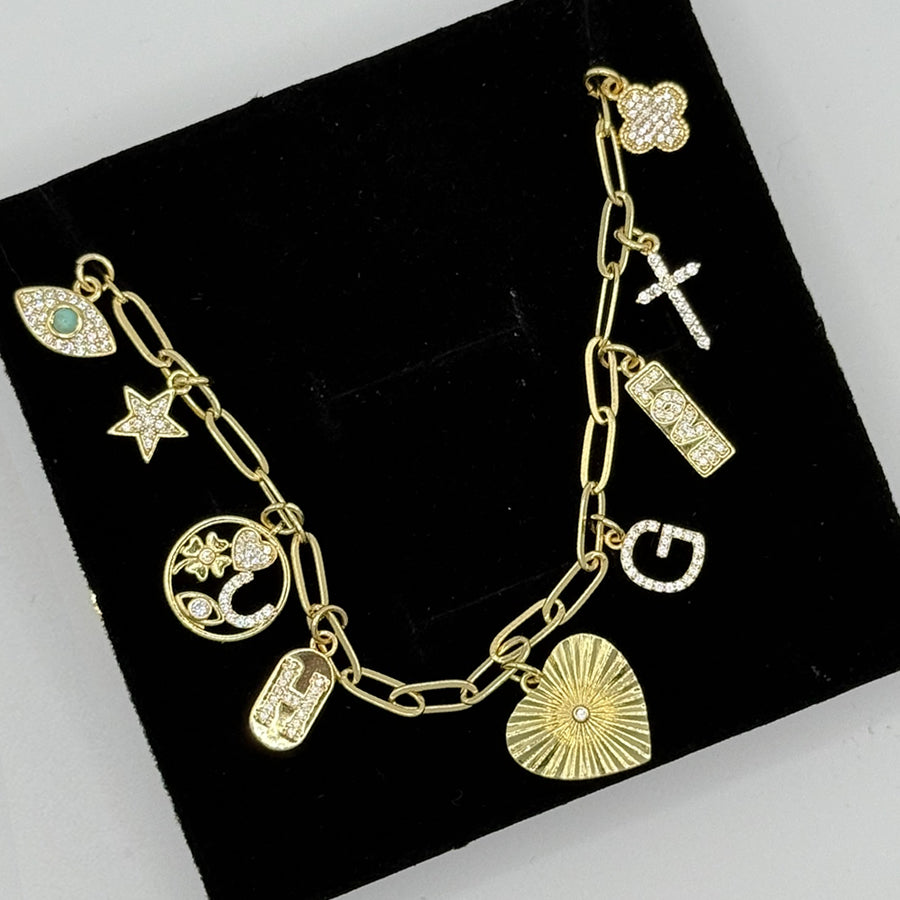 The Lauren - 9 Charm Necklace