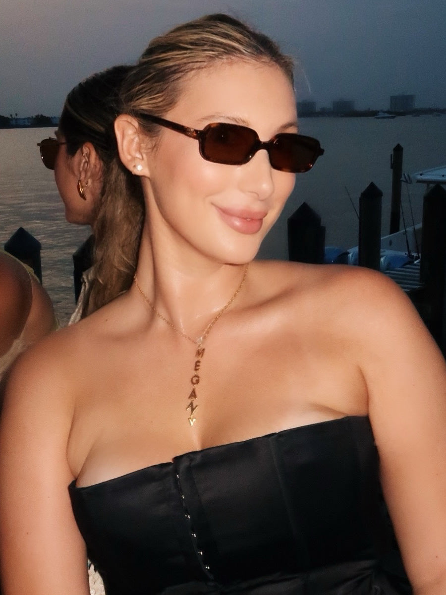 The Meg - Vertical Charm Necklace