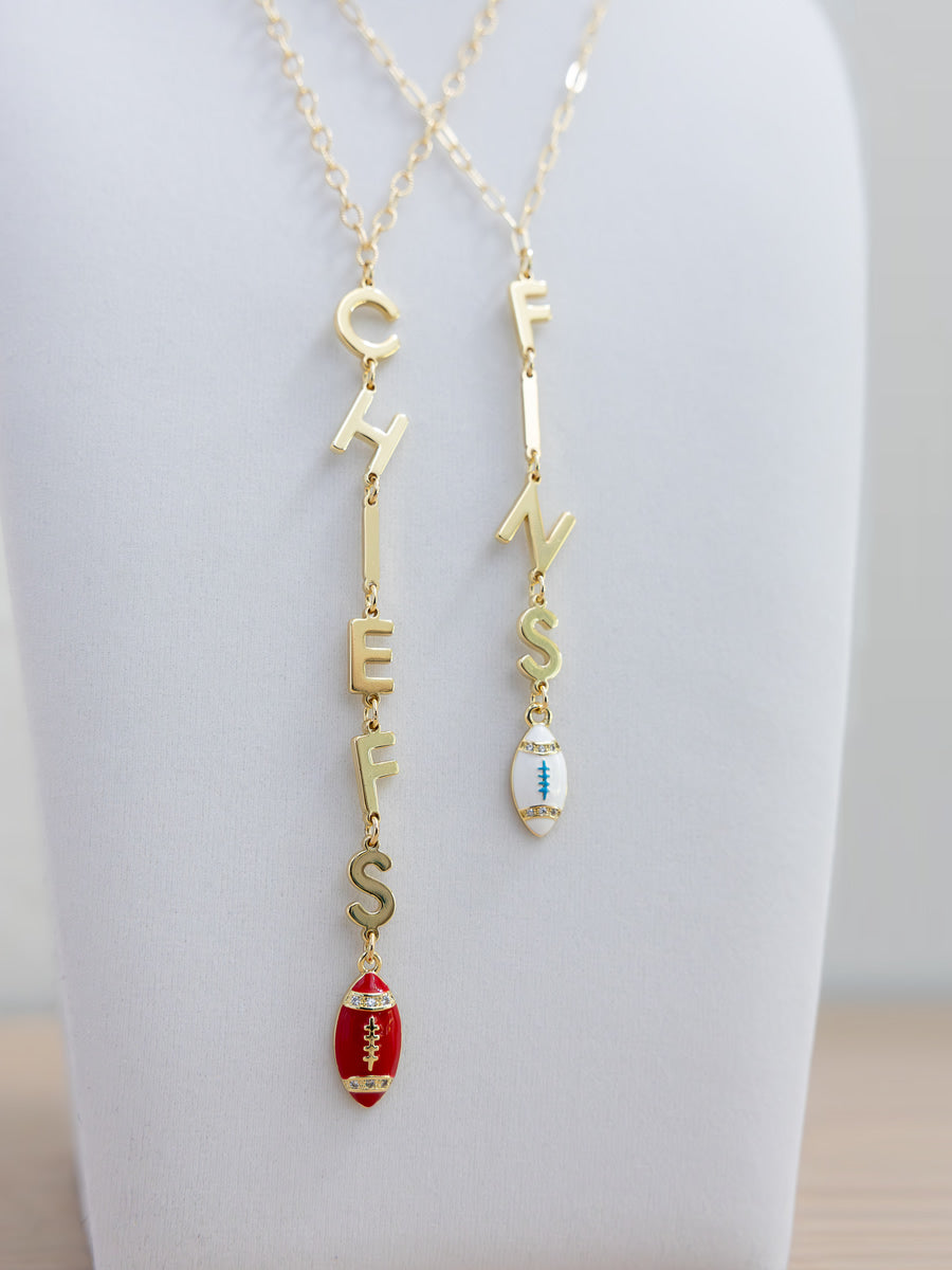 The Meg - Vertical Charm Necklace