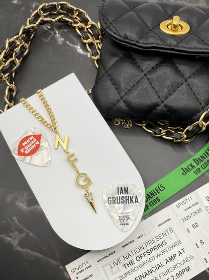 The Meg - Vertical Charm Necklace