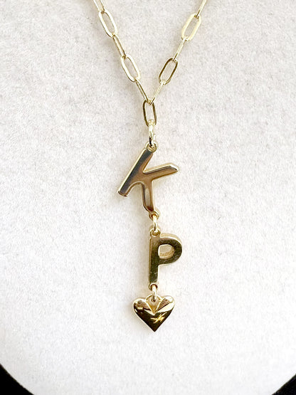 The Meg - Vertical Charm Necklace