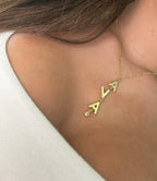 The Meg - Vertical Charm Necklace