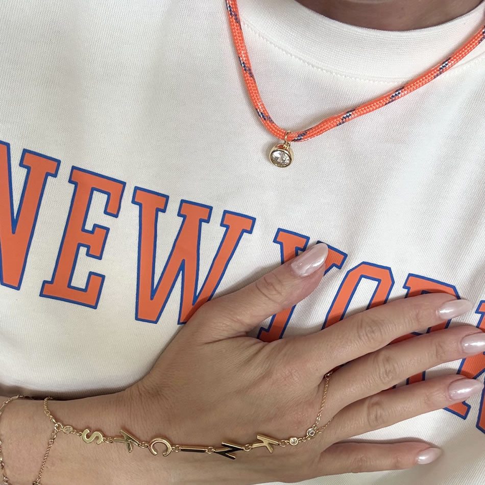 New York or Nowhere Paracord CZ Charm
